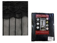 Moskitiera na drzwi z magnesem 210x100 cm CZARNA z wzorem