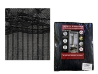 Moskitiera na drzwi z magnesem 210x100 cm CZARNA z wzorem