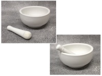 Moździerz ceramiczny 15,5x8 cm BIAŁY