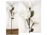 mp Kwiat MAGNOLIA piankowa wys. 90 cm (3 kwiaty 15 cm) BIAŁA