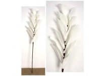 mp Kwiat Z LIŚCI piankowy wys. 85 cm (kwiat 38 cm) BIAŁY
