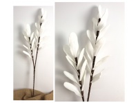 mp Kwiat Z LIŚCI YUCCA podwójny piankowy wys. 90 cm BIAŁY