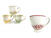 Naczynie, filiżanka kubek ceramiczny z uchem na kawę herbatę 450 ml mix kolor