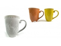 Naczynie kubek ceramiczny z uchem na kawę herbatę 250 ml ZAJĄCZEK WIELKANOC