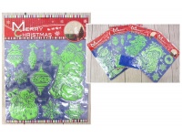 Naklejki świąteczne fluorescencyjne wypukłe 40x31 cm 1 blister