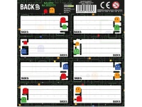 Nalepki na zeszyty BACKUP 7 A - 1 szt PAC-MAN