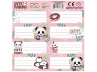 Nalepki na zeszyty PANDA 10 - 1 szt