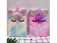 Notatnik, notes, milutki pamiętnik PLUSZOWY JEDNOROŻEC (mix kolor) A5 - 1 szt