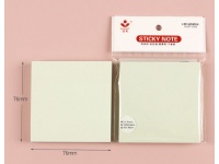 Notes, karteczki 100 szt samoprzylepne żółte 7,6x7,6 cm