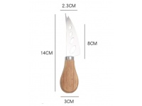 pk Nożyk do PRZEKĄSEK, sera z drewnianą rączką 14x8x3 cm 