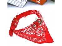 Obroża dla psa, zwierząt z bandamką 30x1 cm CZERWONA