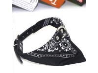 Obroża dla psa, zwierząt z bandamką 30x1 cm CZARNA