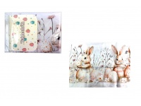 Obrus wielkanocny 300x140 cm ZAJĄC z pisankami 