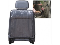 Ochraniacz na oparcie fotela w aucie transparentny z czarną lamówką 56x44 cm