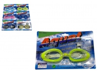 Okulary do plywania z akcesoriami na blistrze 20x13 cm - MIX KOLOR