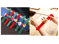 Opaska, bransoletka na rękę świąteczna pluszowa 24 cm MIX WZORÓW