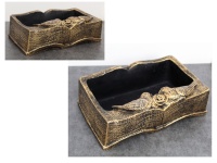 Osłonka betonowa KSIĄŻKA DWA GOŁĘBIE 23x15,5x8,5 cm ZŁOTA