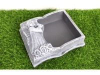 Osłonka betonowa KSIĄŻKA Z ANIOŁKIEM 23x18x7 cm SZARA