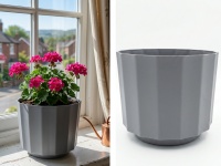 Osłonka, doniczka ASTORIA 13x11 cm - SZARA