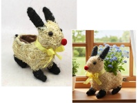 Osłonka, doniczka dekoracyjna z wełny drzewnej KRÓLIK 25x25x11 cm