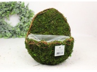 Osłonka mech, gałązki JAJKO 25x22x13 cm