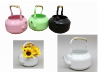 Osłonka metalowa CZAJNIK 19x17x14 cm - mix kolor