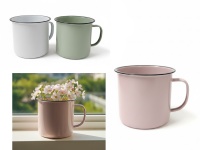 Osłonka metalowa KUBEK 11x10 cm - mix kolor