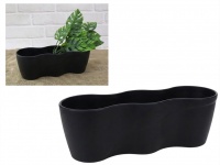 Osłonka potrójna PROWANSJA 29x10x10 cm - GRAFITOWA