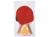 Paletki z piłeczkami do gry Pink Pong, tenis stołowy - zestaw 5 szt
