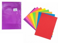 Papier kolorowy A4 - 8 kartek ciemne + neonowe kolory