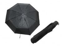 Parasol damski, składany automatyczny CZARNY 8 drutów (śr. 95 cm, dł. 55 cm)