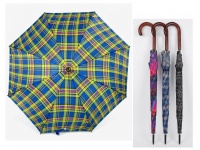 Parasol, laska, automatyczny, 8 drutów (wys. 78 cm, śr. 100 cm) - KRATA KOLOR