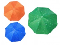 Parasol plażowy, ogrodowy (śr 210 cm, wys 210-190 cm) KROPLE MIX KOLOR