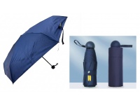Parasol, składany GRANATOWY zapięcie na zatrzask 6 drutów (śr. 90 cm, dł. 50 cm)