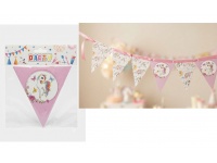 PARTY URODZINY "Happy Birthday" dla DZIEWCZYNKI  - KUCYK, JEDNOROŻEC girlanda