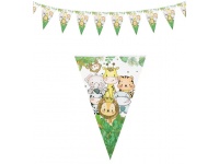 Party ZOO Girlanda, proporczyk papierowy trójkątny  205 cm - kpl 10 szt 