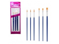 Pędzelki do malowania farbami kpl 6 szt (19,5-17 cm)