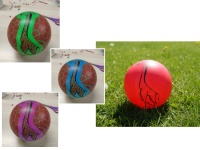 Piłka dmuchana gumowa 16 cm wzór ŻYRAFA -1 szt