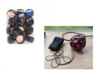 Piłka, piłeczka do odbijania ugniatania na gumce 6,5 cm KOLOROWA METEOR- 1 szt