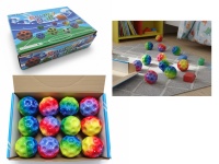 Piłka, piłeczka do odbijania ugniatania 6,5 cm KOLOROWA METEOR - 1 szt