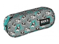 Piórnik 23x9x5 cm BACKUP 5 MODEL A08 szary w pieski