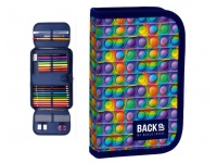 Piórnik z wyposażeniem jednokomorowy 20x13x4 cm BACKUP 6 MODEL SW17 POP IT