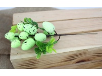 PISANKI na piku wys. 22 cm (12 jajeczek 2-3 cm) ZIELONE