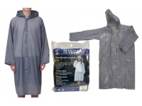 Płaszcz przeciwdeszczowy, deszczówka z kapturem zapinana na napy