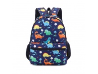 Plecak przedszkolny wzór DINOZAURY 36x27x11 cm GRANATOWO - CZARNY
