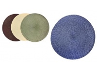 Podkładka na stół pleciona okrągła 37 cm mix kolor 