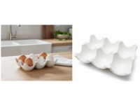 Podstawek ceramiczny, talerz na 6 jaj 14x9x3,5 cm