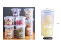 Pojemnik kuchenny zamykany z pokrywką OKRĄGŁY 1500 ml