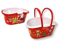 Pojemnik świąteczny WIADERKO 22x15x12 cm MIX WZORÓW