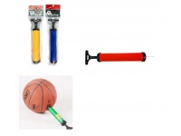 Pompka tłokowa ręczna z igłą do piłek 30 cm - mix kolor